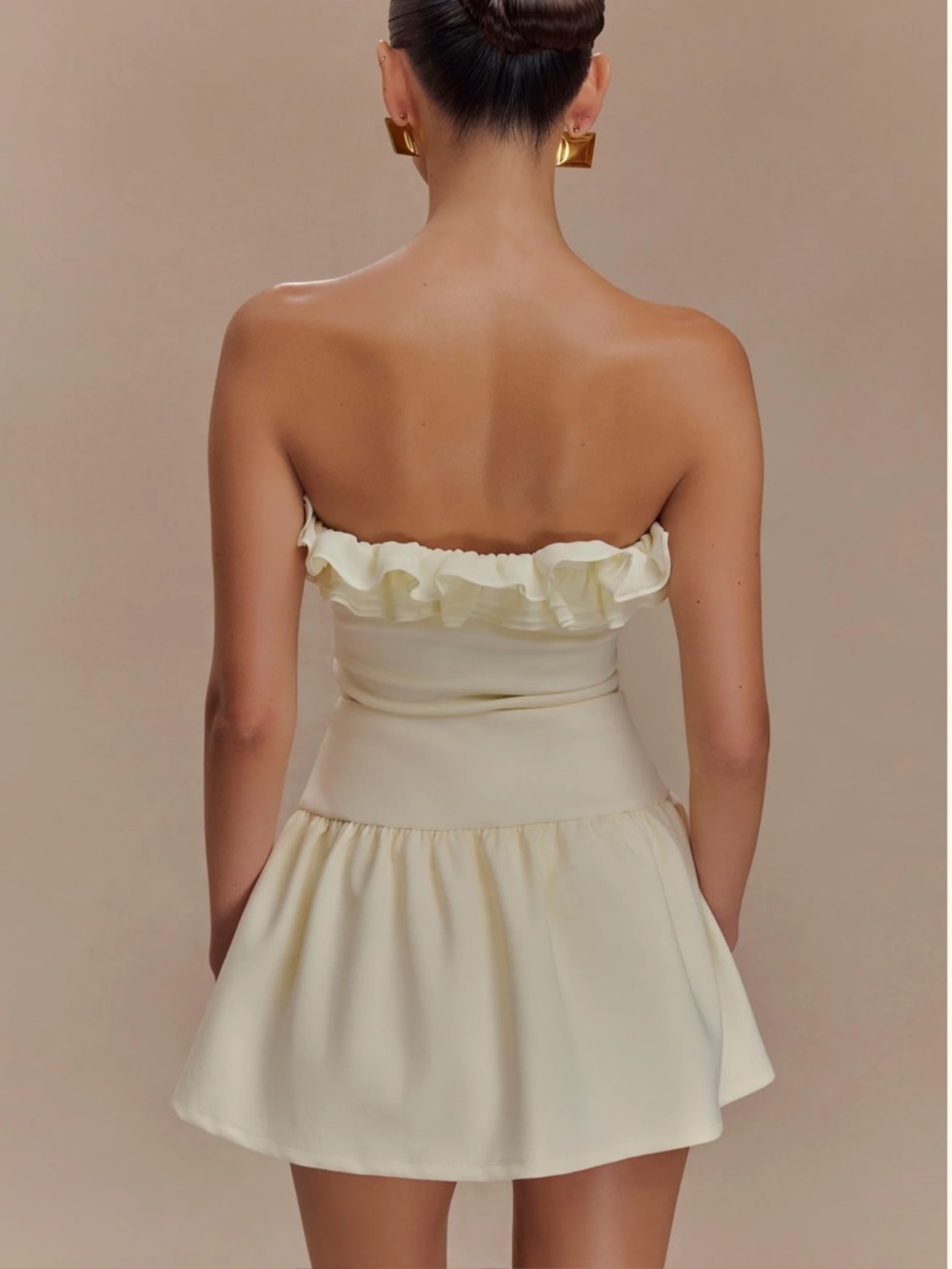 Jennie Ruffle Off Shoulder Top - Ivory